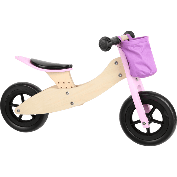 small foot® Draisienne enfant 3 roues 2en1 bois rose