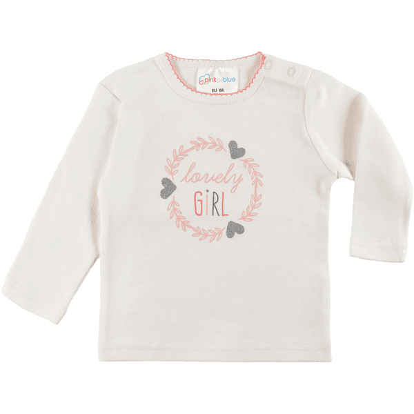 pink or blue Langarmshirt Feather offwhite