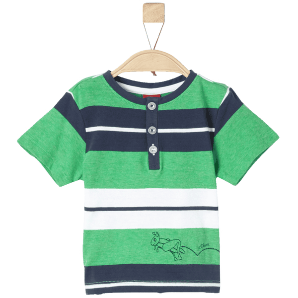 s.Oliver Boys T-Shirt franjas verdes