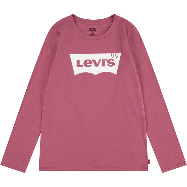 Dětské tričko Levi's® s dlouhým rukávem růžové