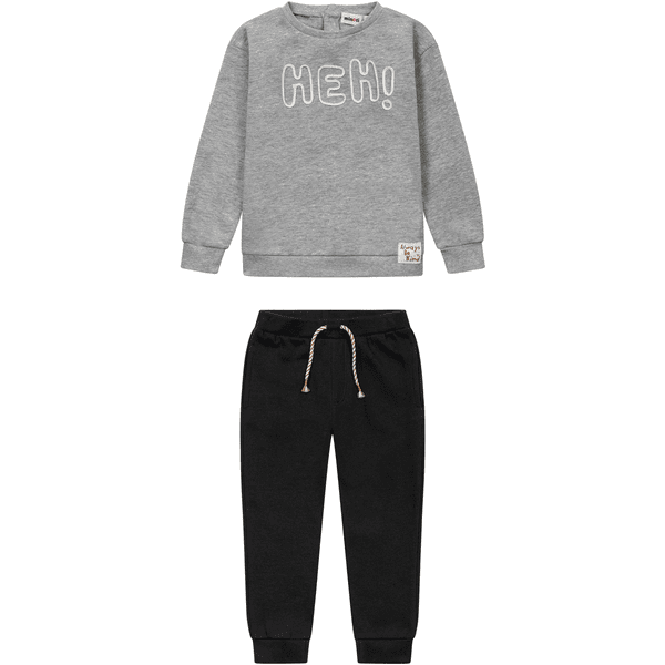 Minoti Set pullover + pantalon sweat gris