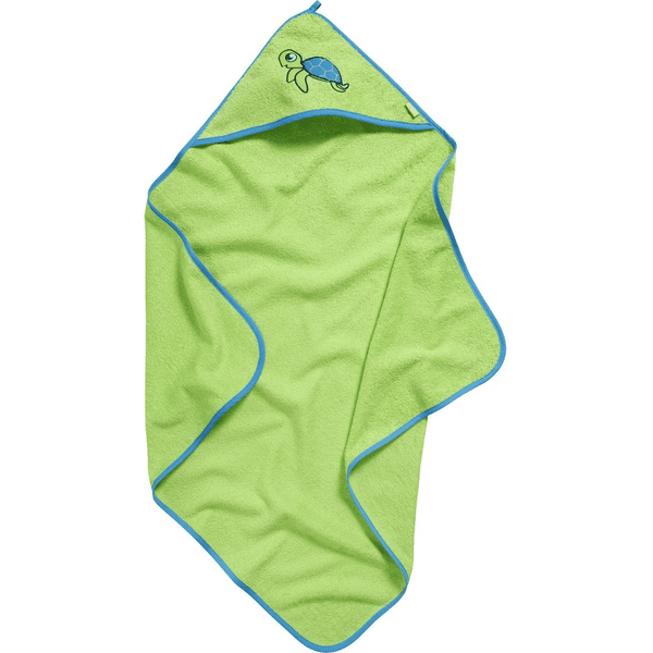 Playshoes  Ręcznik frotte z kapturem S child ropucha zielona