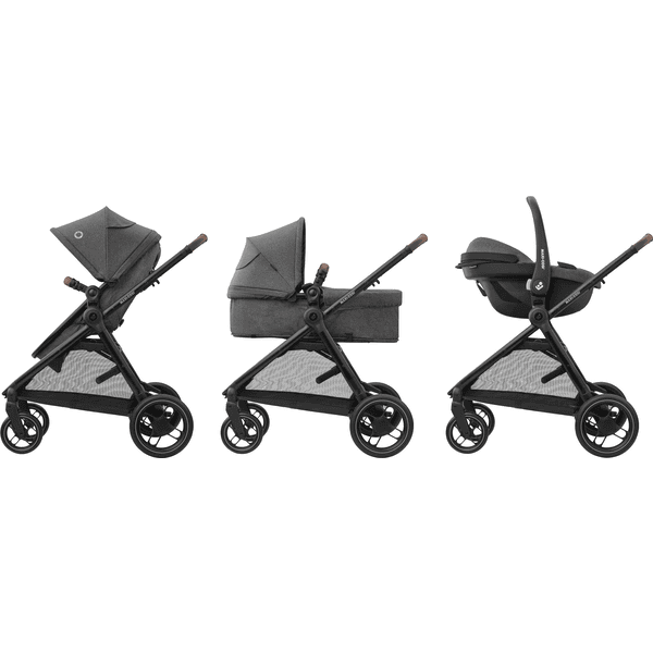 MAXI COSI Poussette trio combin e 3en1 Zelia S Dark Grey