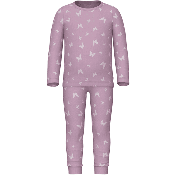 name it 2-delad pyjamas Rosa Lavendel