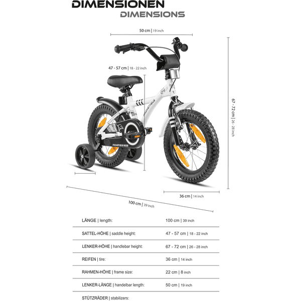 Prometheus velo enfant 3 ans vélo enfant 12 pouces pour garcon et