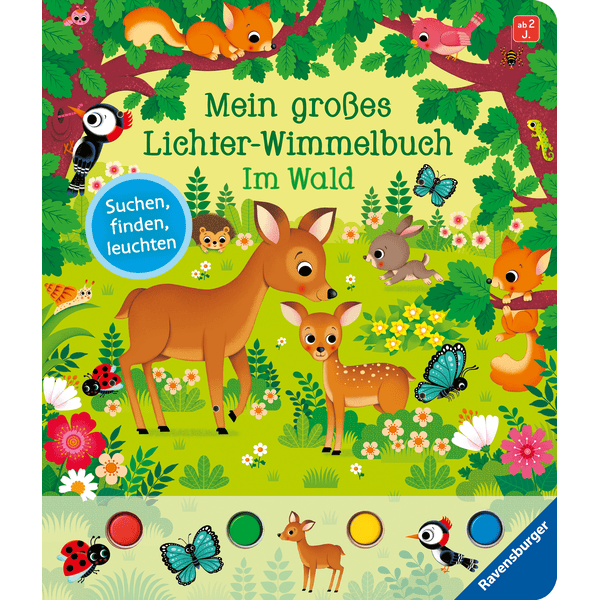 Ravensburger Mein großes Lichter-Wimmelbuch: Im Wald
