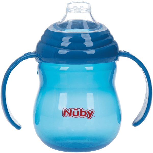 Nûby Trinkhalmtasse No-Spill 270ml ab 6 Monaten in blau