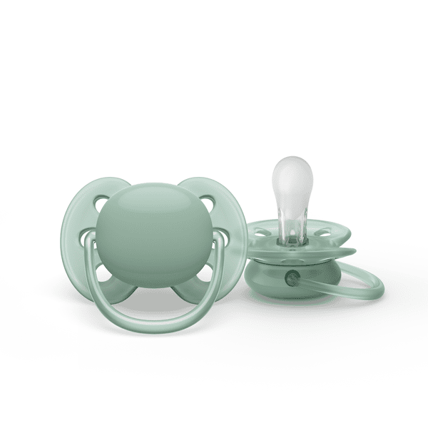 Philips Avent Chupete ultra suave – 4 chupetes suaves y flexibles para  bebés de 0 a 6 meses, sin BPA con estuche de transporte esterilizador