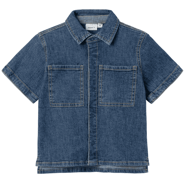 name it Denimskjorte Nmmpeter Mørkeblå Denim