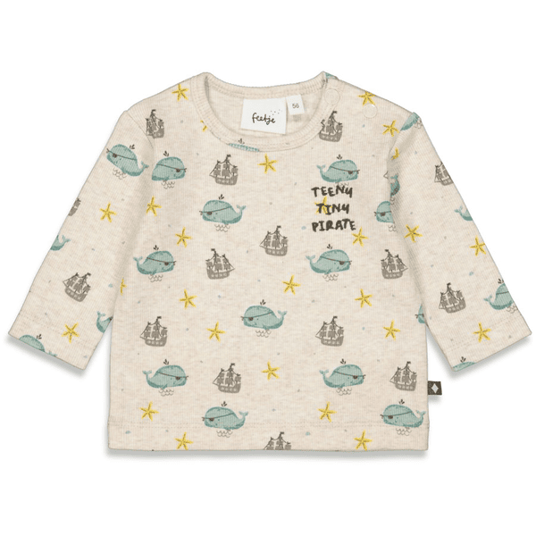 Feetje Shirt met lange mouwen Tiny Pirate Nature Melange