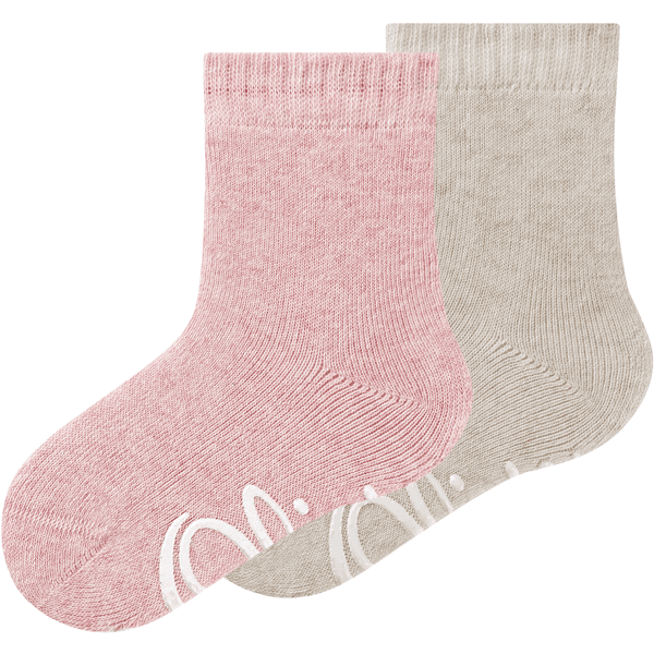 s. Olive r Chaussettes Baby original s organic ABS pack de 2 roses 