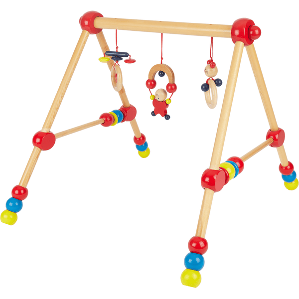 bieco Baby Holz-Gym mit Spielbogen, höhenverstellbar