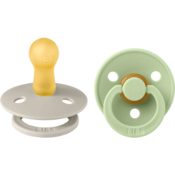 BIBS® Nukke Colour Sand / Pistachio 6-18 kk, 2 kpl.