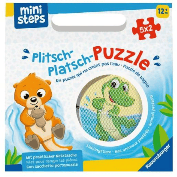 Ravensburger ministeps® Plitsch-Platsch-Puzzle animales favoritos