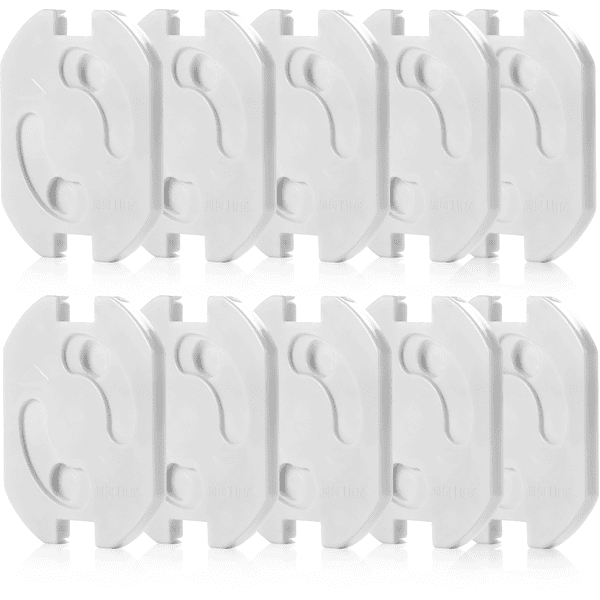 Lot De 12 Cache-Prises Blanc Standers