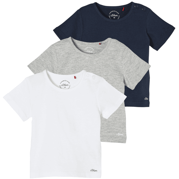 s. Olive r 3-pack T-shirt