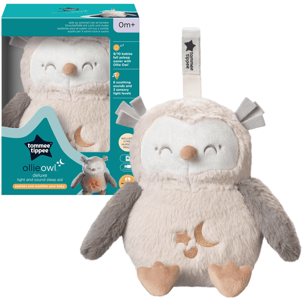 Tommee Tippee Peluche d'aide au sommeil Deluxe-Grofriend lumineuse sonore  hibou Ollie