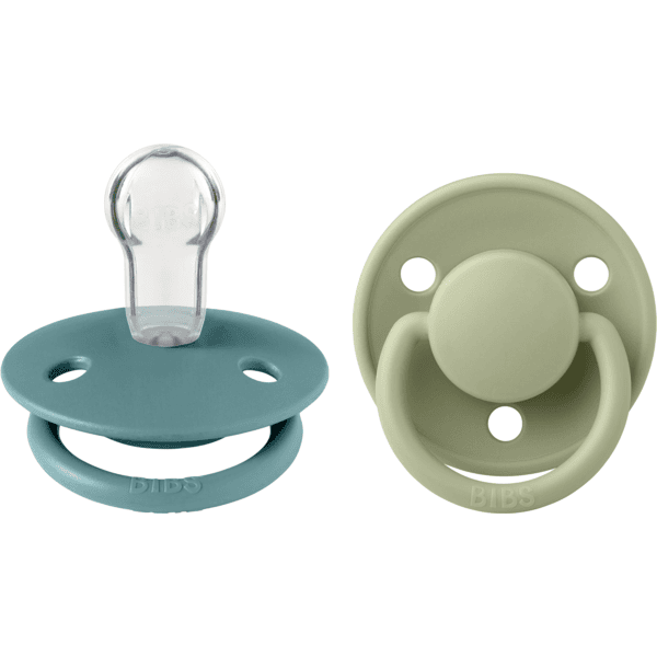 BIBS® Dudlík De Lux Island Sea/Sage 0-36 měsíců, 2 ks.