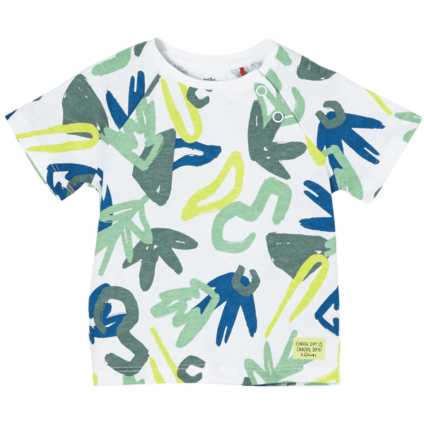 s. Olive r T-shirt avec Print 