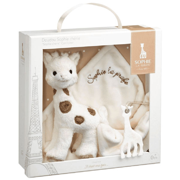 DOUDOU PELUCHE VULLI SOPHIE LA GIRAFE MARRON BEIGE ECRU GRELOT 23