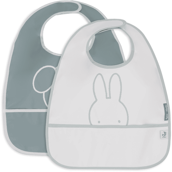 jollein Lätzchen Wasserdicht Miffy Peekaboo - Sea Green - 2 Stück