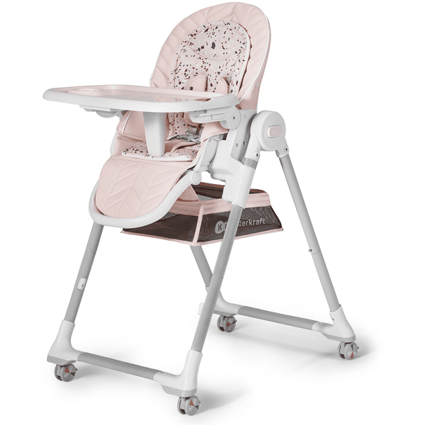 Kinderkraft LASTREE jídelní židlička pink