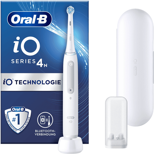 Oral-B Spazzolino elettrico, iO Series 4 con custodia da viaggio Quite  White 