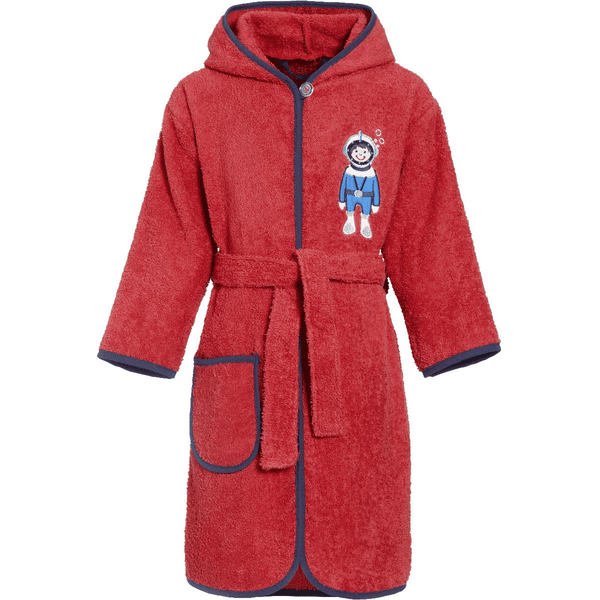 Playshoes Peignoir de bain enfant scaphandre éponge rouge