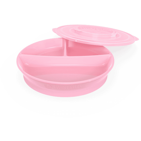 Twist shake Plate s oddělovačem pastelově růžová