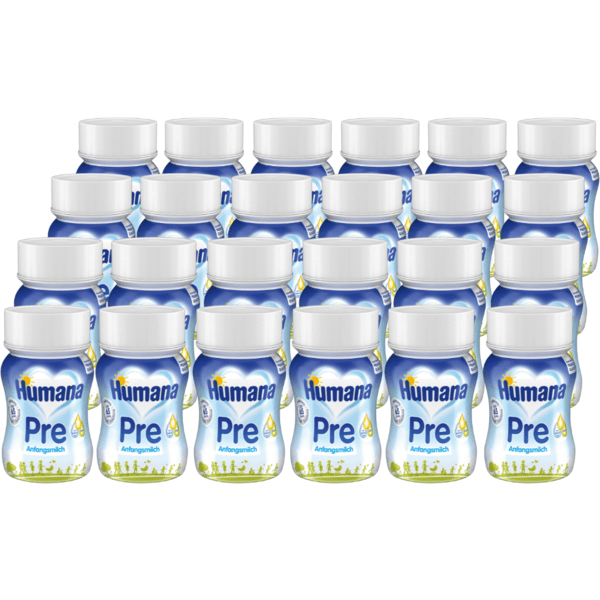 Humana Anfangsmilch Pre trinkfertig 24 x 90 ml ab der Geburt