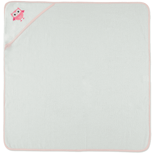 HÜTTE & CO Ręcznik kapielowy Sowa 100 x 100 cm, kolor biały