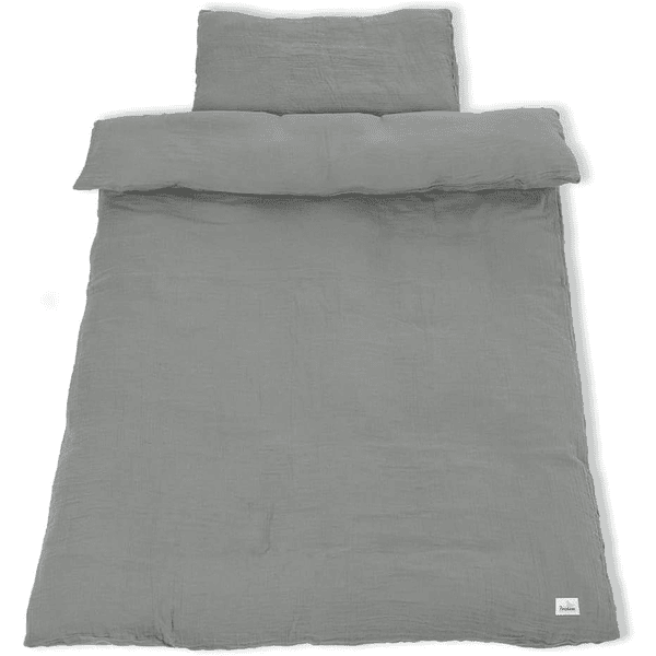 Pinolino Biancheria da letto in mussola 100 x 135 cm grigio