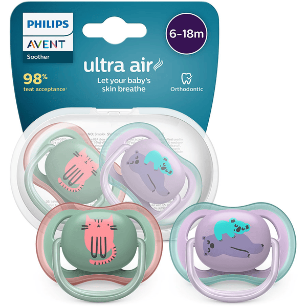 Philips Avent Chupete de Silicona Ultra Air para Niña de 6 a 18 Meses