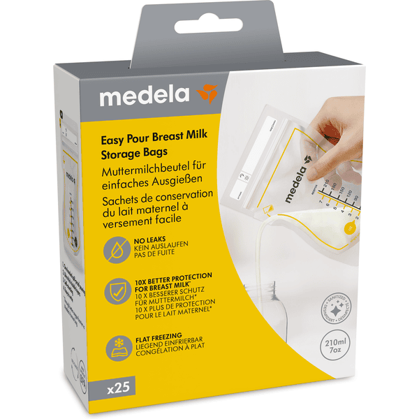 medela EasyPour sacca per latte materno 25 pezzi