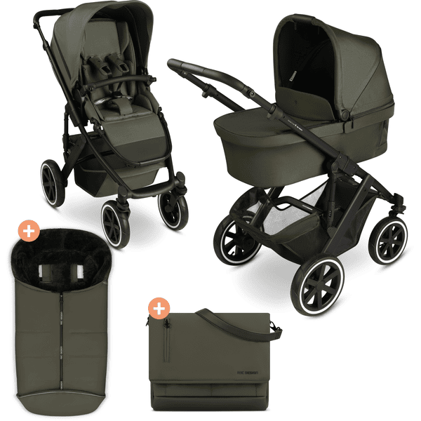 ABC DESIGN Urban Salsa 5 Air kinderwagen incl. luiertas en wintervoetenzak avocado