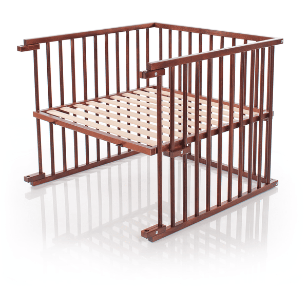 babybay ® Zestaw do przebudowy łóżeczka odpowiedni dla modeli Maxi i Boxspring, wykończenie ciemnobrązowym lakierem