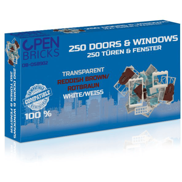 Open Bricks 250 Ovet ja ikkunat (Ikkunat ja ovet)