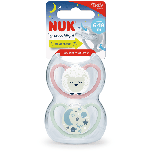 NUK SPACE NIGHT CHUPETE SILICONA 6-18 MESES