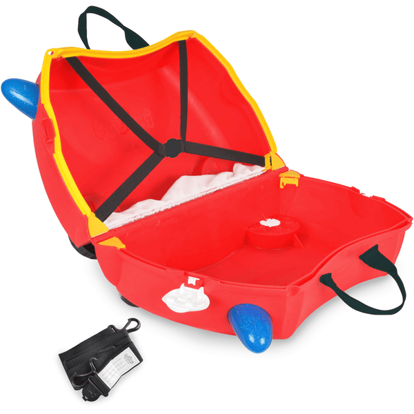 trunki Valise roulettes enfant camion pompier Frank rouge