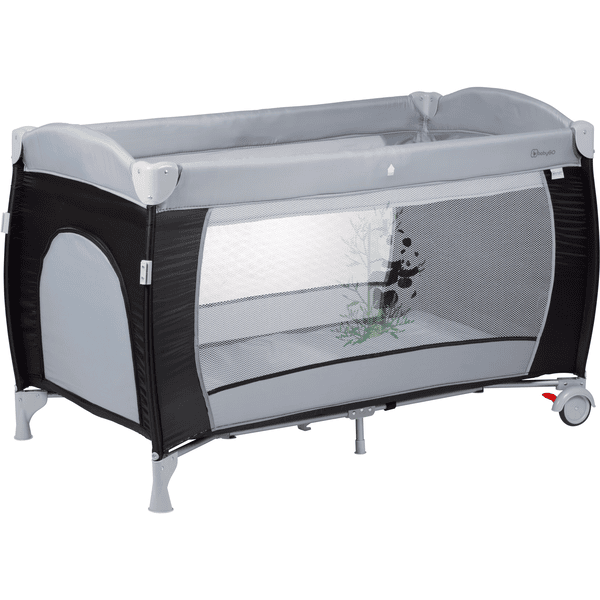 BabyGO Rejseseng Sleeper delux - Sort 