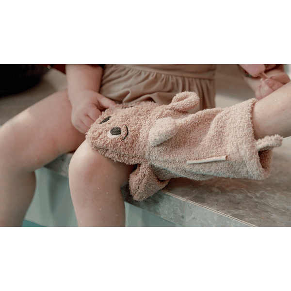 FILIBABBA Gant de toilette enfant bébé lapin