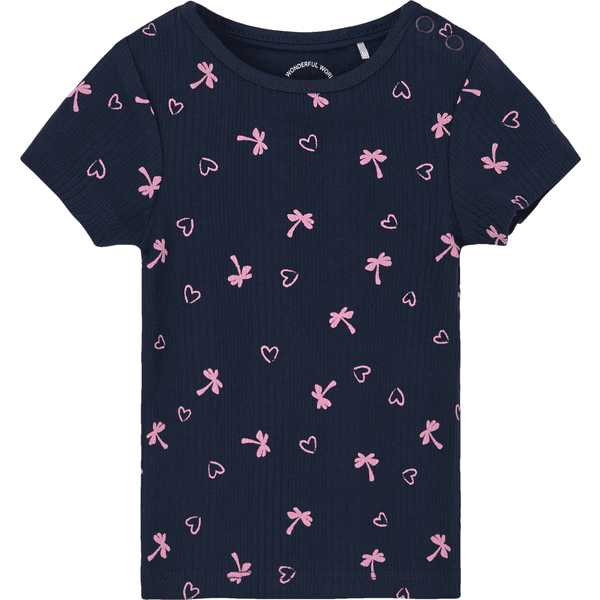 s. Olive r T-shirt palmetræer navy