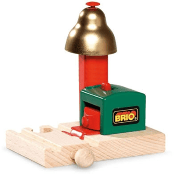 BRIO® WORLD Signal cloche magnétique pour circuit train bois 33754