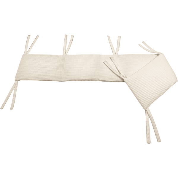 Dr. Sonne Nestchen für Beistellbett Waffelpiquet Uni sand 26 x 170 cm