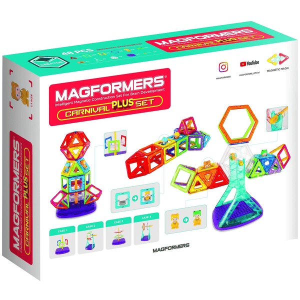 MAGFORMERS ® Juego de construcción imanes Carnaval Plus 