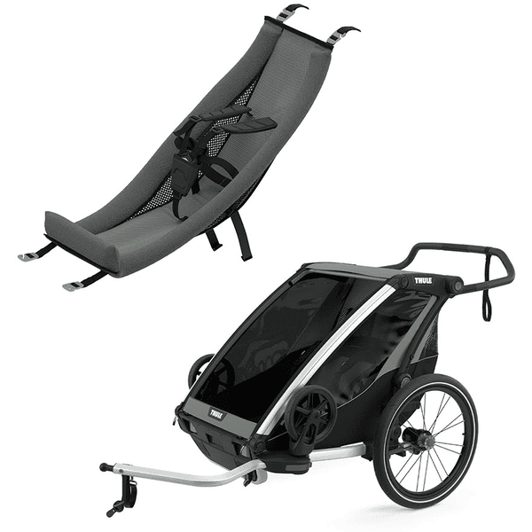THULE Barnesykkelhenger Chariot Lite 2 Agave inkludert babysete Infant Sling