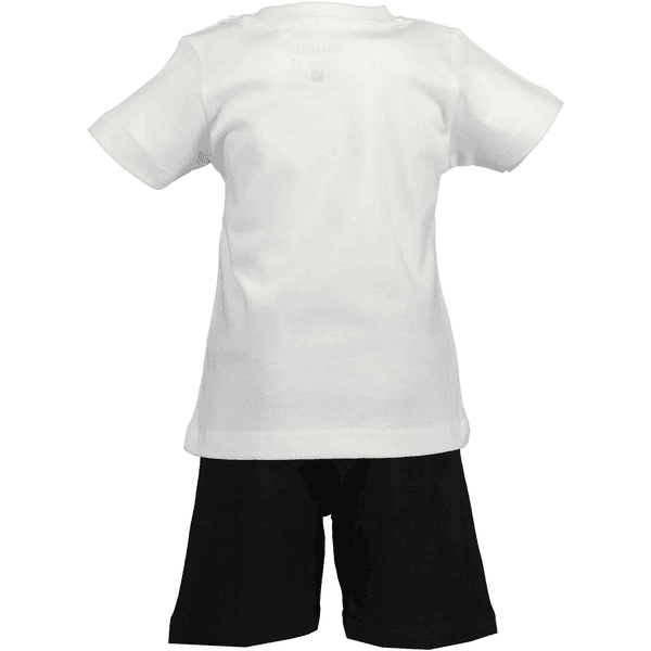overse jug kaustisk BLUE SEVEN Drenge sæt med 2 T-shirt + Capri bukser hvid - pinkorblue.dk