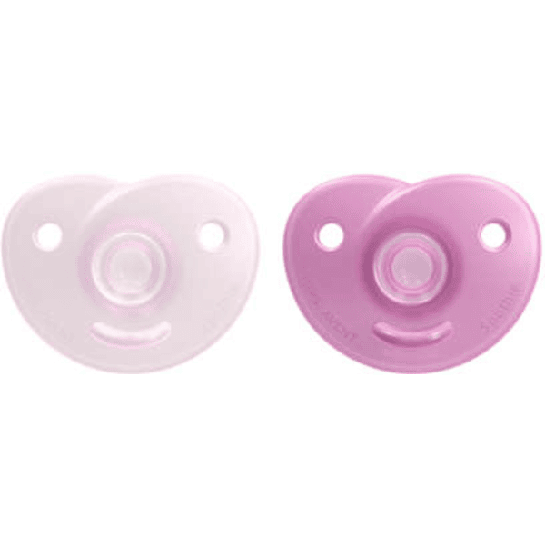 Philips Avent Schnuller Soothie SCF099/22 0-6m in rosa inklusive Stericase, 2 Stück