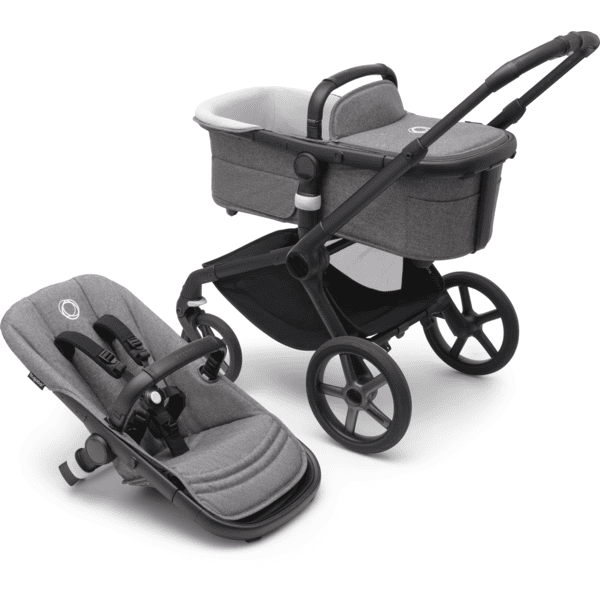 bugaboo Barnevogn Fox 5 Basis Black /Grey Melange