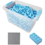 Katara Stavební bloky - 520 dílků s krabičkou a základovou deskou, světle modrá barva